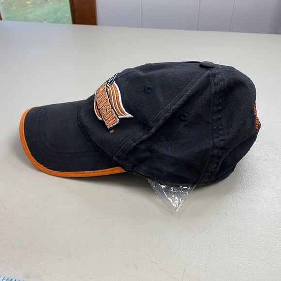 Harley Davidson Hat Cap Strapback Black Embroidered Logo Warwick RI Men One Size - Picture 5 of 10